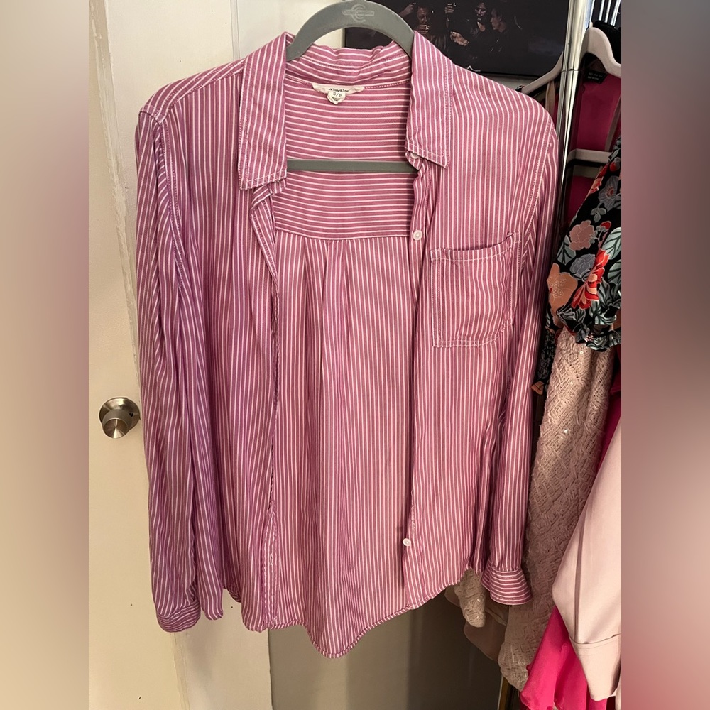 Striped shirt.